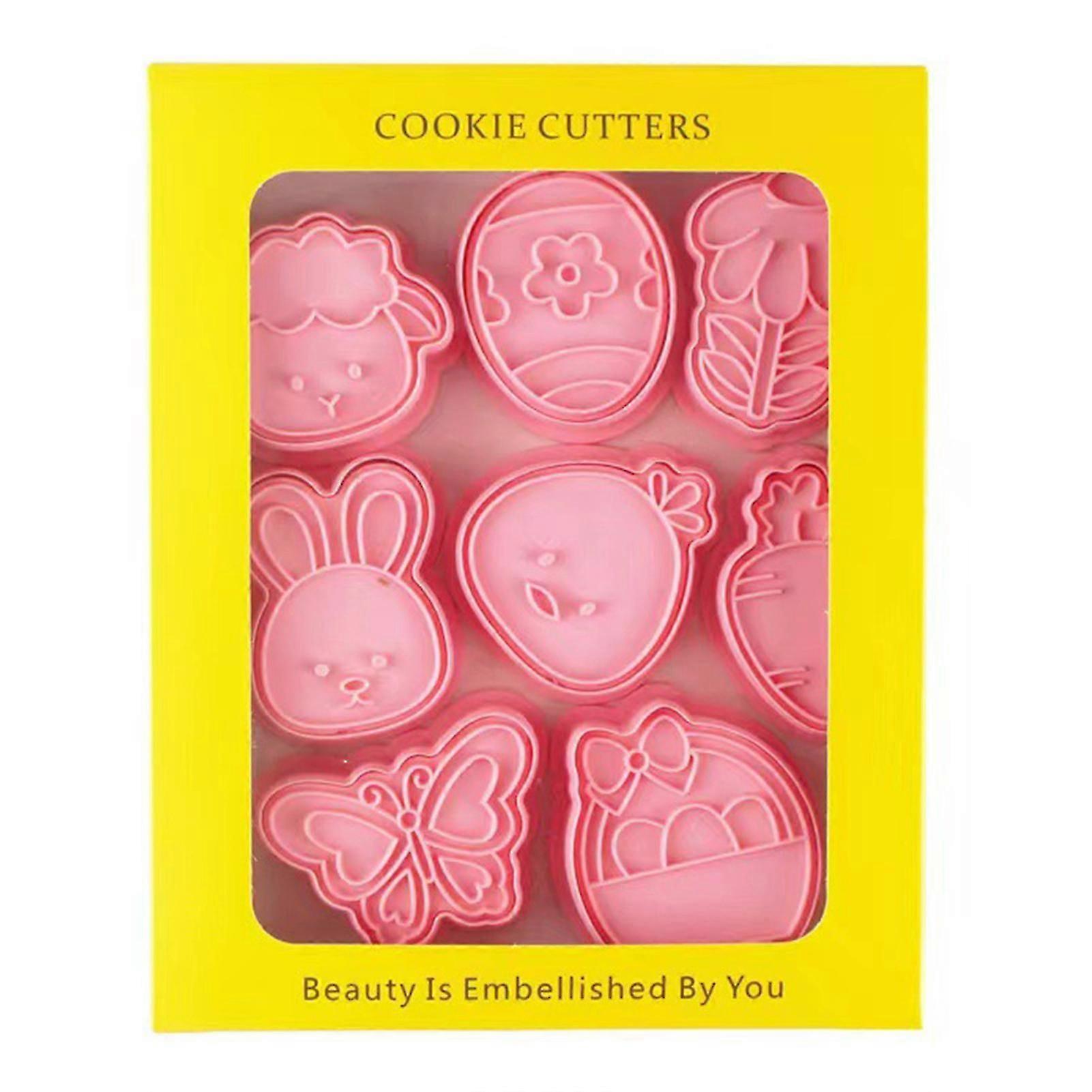 3D Easter Cookie Stencils Multipurpose Reusable DIY Fondant Cake Candy Cookie Cutter Practical Kitchen Baking Gadgets