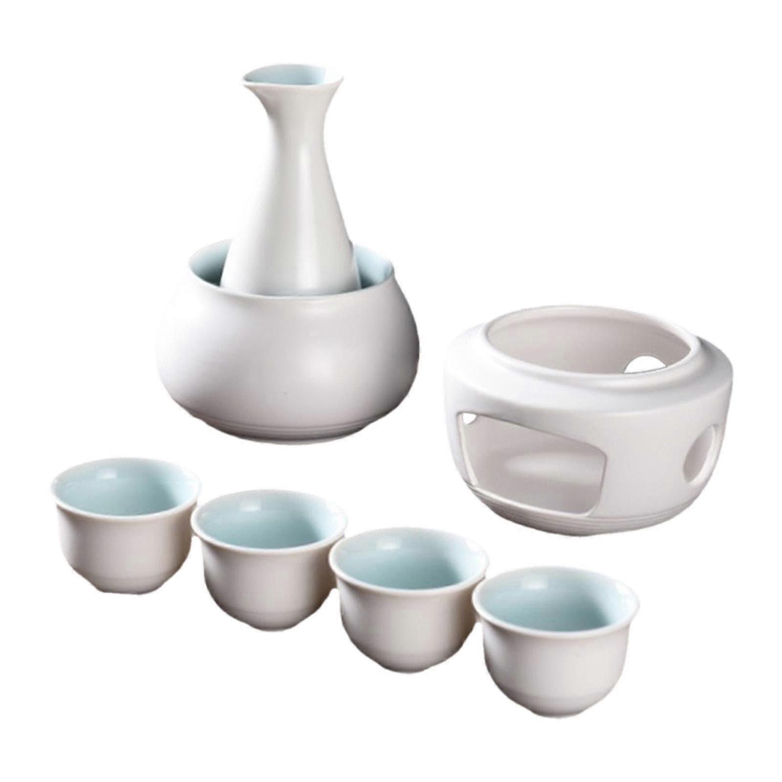 Ceramic Sake Set,Cups with Warmer,Sake Drink,Sake Bottle,Drinkware Creative