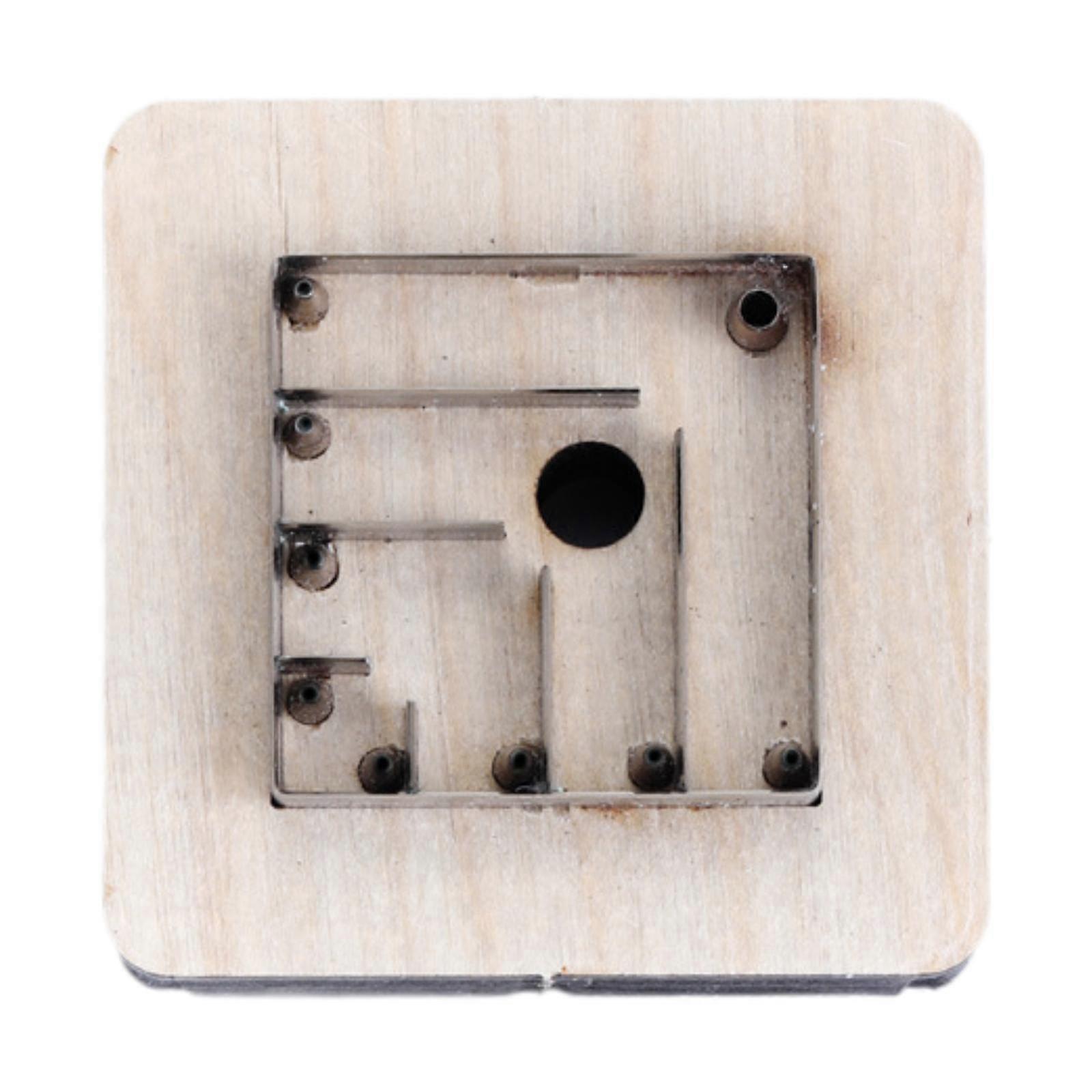 Snowflake Leather Cutting Die Punching Template for Tailor Beginner Househld