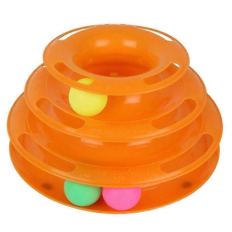 Pet Cat Crazy Ball Disk - Plaque d’amusement interactive pour chats et animaux de compagnie