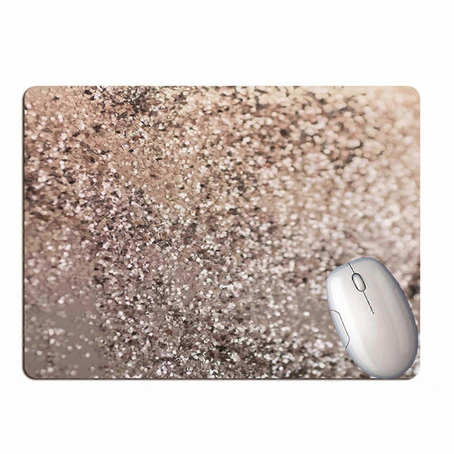 Mouse Pad Soft Non-slip Smooth Surface Glass Texture Table Mouse Mat Wrist Rest for Office