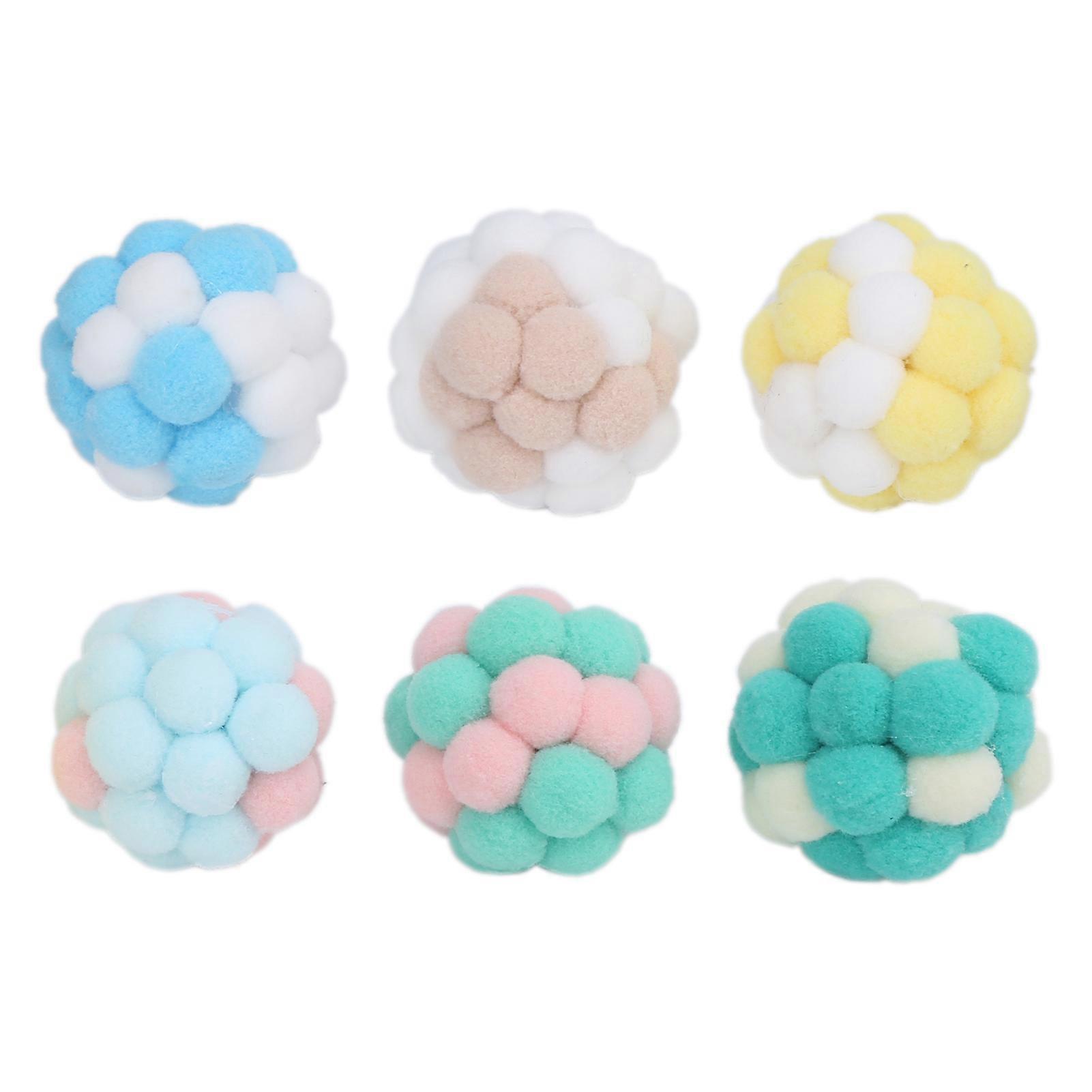 Interactive Cat Bell Plush Ball Toy for Soft Chewing, Playtime, and Training - Durable Fabric, Fun Sound, 5-Inch Size