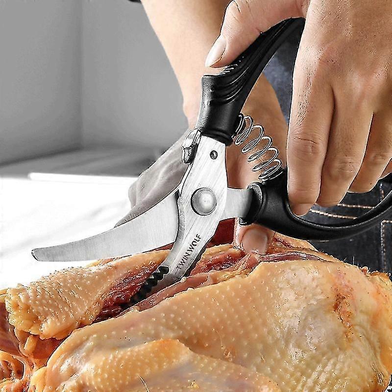 Heavy Duty Kitchen Scissors Multifunction Meat Scissors Chicken Shears Poultry Stainless Steel Sciss