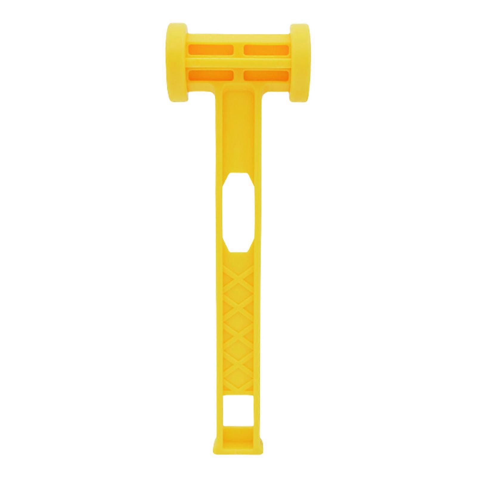 Light weight Portables Tent Peg Hammer Durability Antirusts Ground Nails Hammer for Outdoor Activity  Yellow