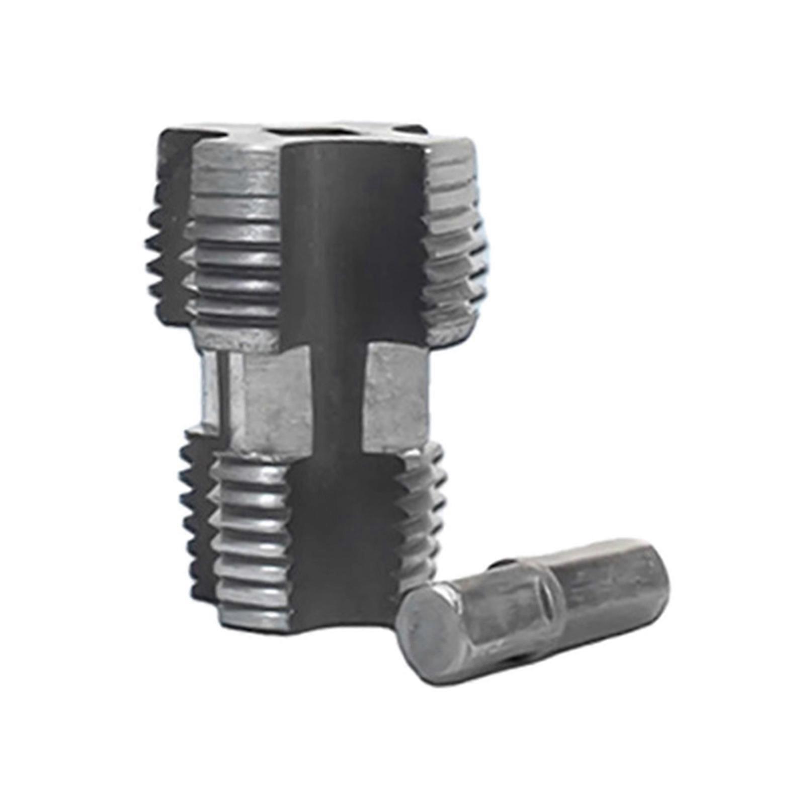 Water Pipe Internal Thread Opener Double Heads Pipe Threader Inner Hole Drill Water Pipe Accessory for PVC Plastic Pipe