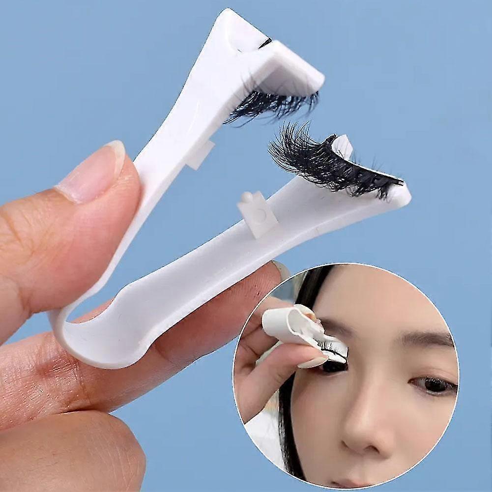 Natural Double Magnet False Eyelash Kit with Grafting Tool