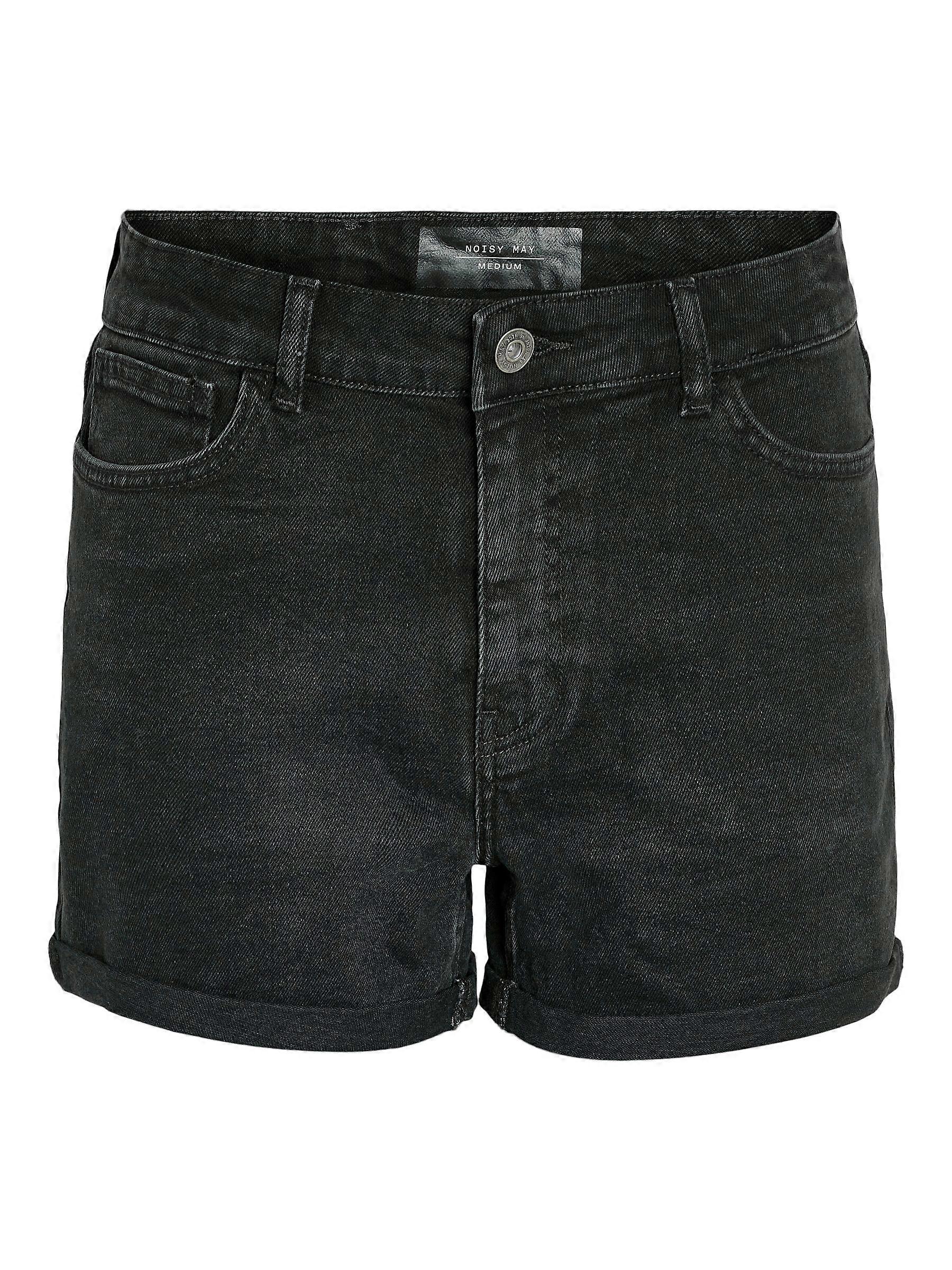 Noisy May Dames Five-Pocket Button Closure Jeans Shorts