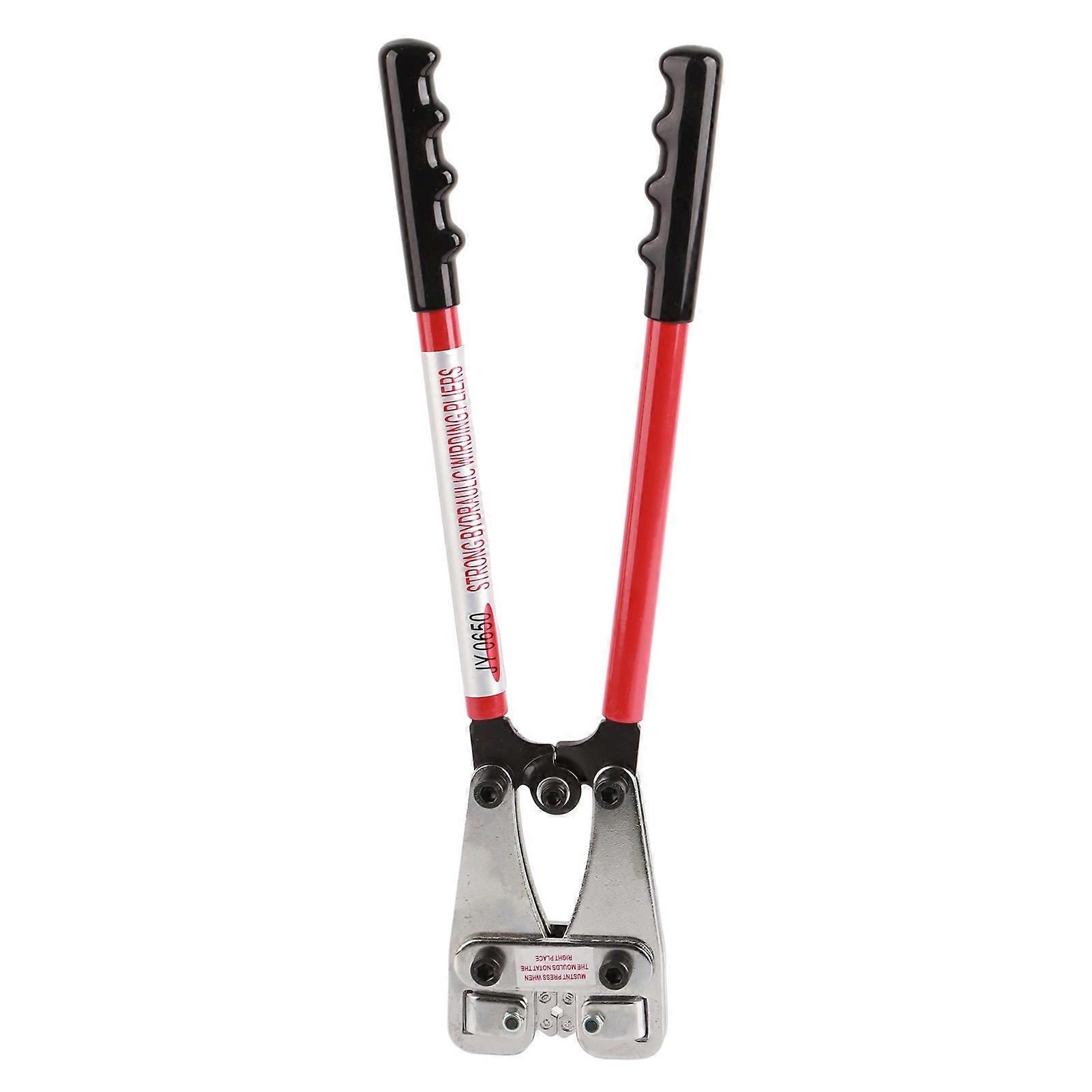JY‑0650 Cable Wire Terminal Crimper Pliers Hand Crimping Tool for Open Lug Terminal