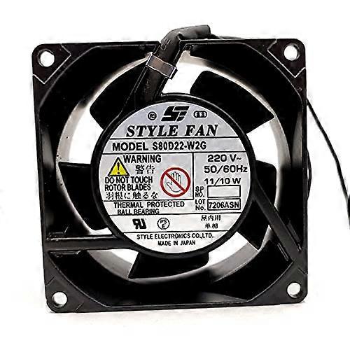 S80D22-W2G Fan 220V 11/10W 8038 8CM Cooling Fan