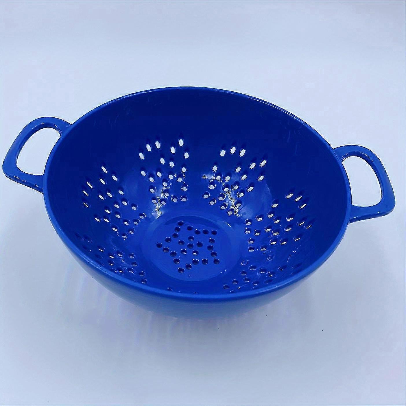 Versatile" Multi-Functional Kitchen Colander - Durable Plastic, Perfect For Washing Fruits & Vegetables, Draining Pasta & Rice