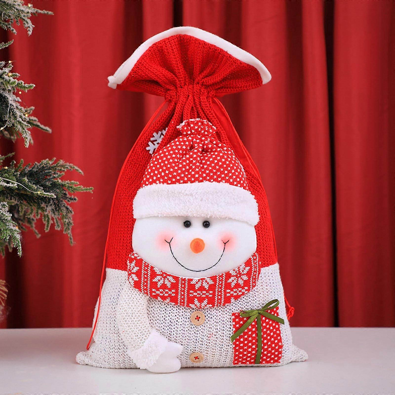 3D Xmas Drawstring Gift Bag - Gift Bag, Rubable Christmas Decor, Verse Sand