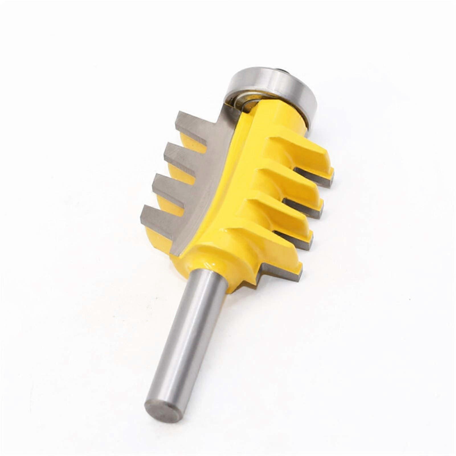 Xianglaa-Router bit, 6mm/8mm Shank Rail Reversible Finger Joint Glue Router Bit Cone Tenon