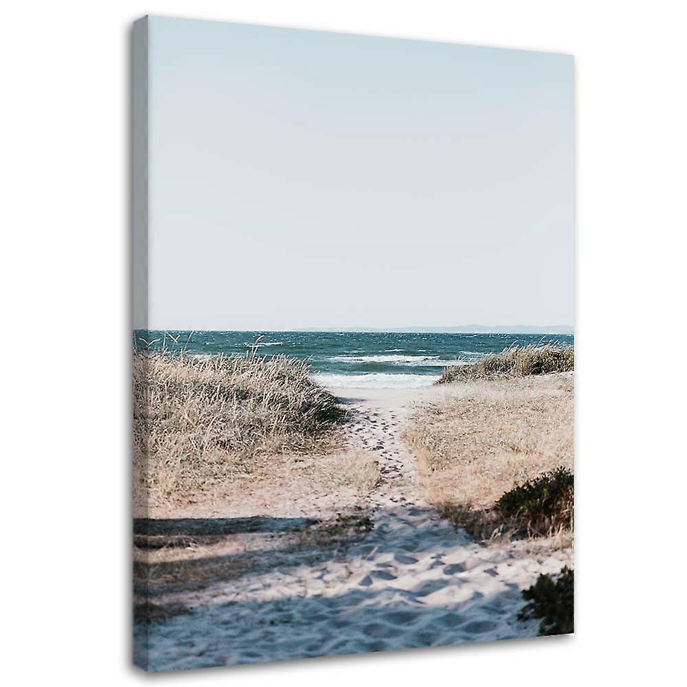 Impression sur toile, Descente à la plage - 40x60