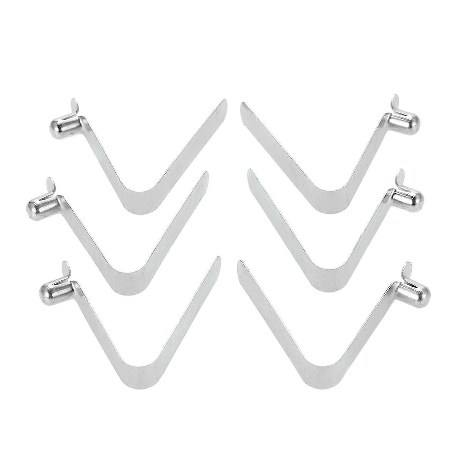 6pcs Kayak Paddle Spring Clips Tent Pole Clips Push Button Spring Snap Clip Locking Tube Pin