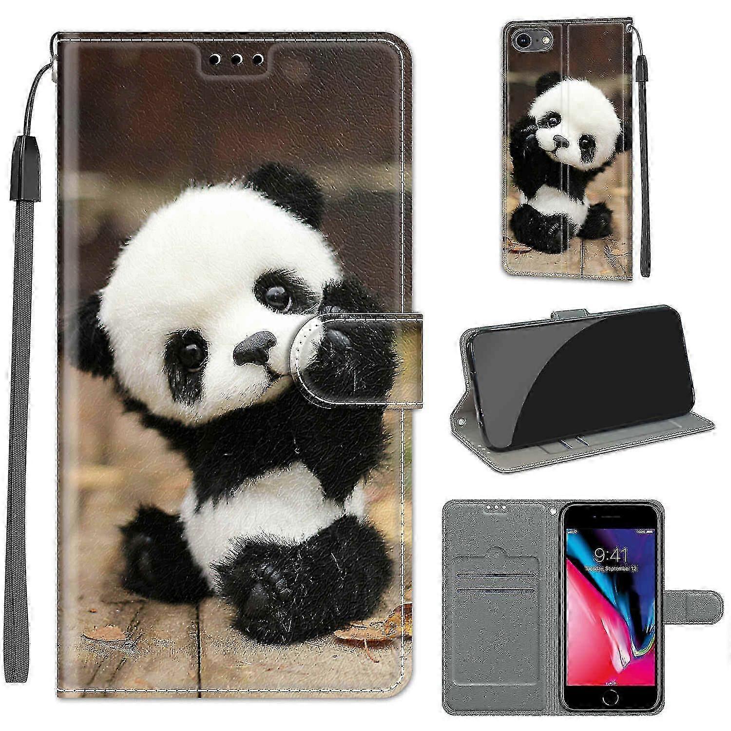 New Case Compatible With Iphone 8/ 7/ Se Cute Panda Mobile Case