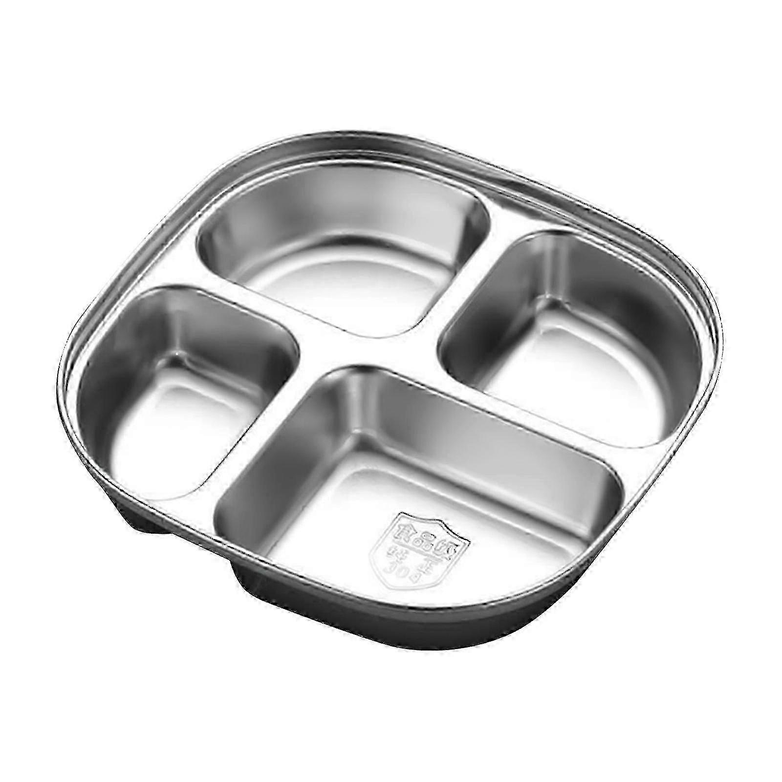 Kids Camping Plates – Stainless Steel Divided for Easy Meals