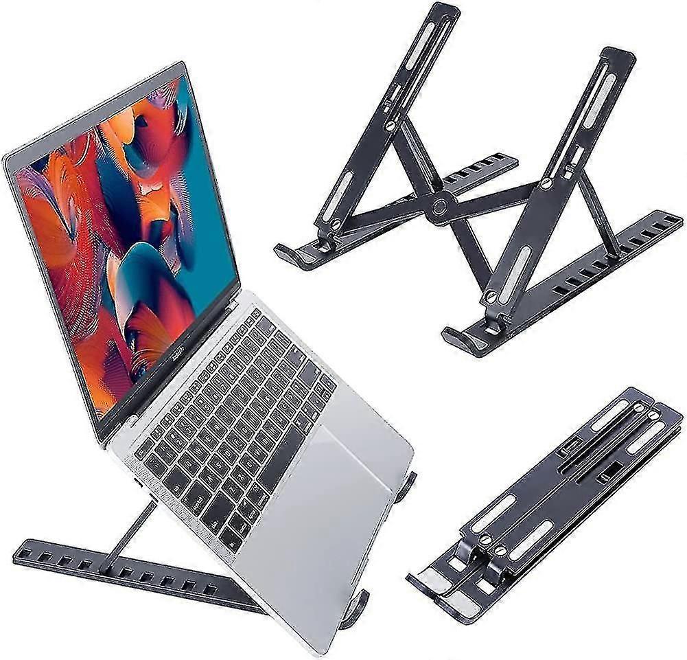 Supporto per laptop per scrivania altezza regolabile in alluminio Dj Laptop Riser Computer Stand