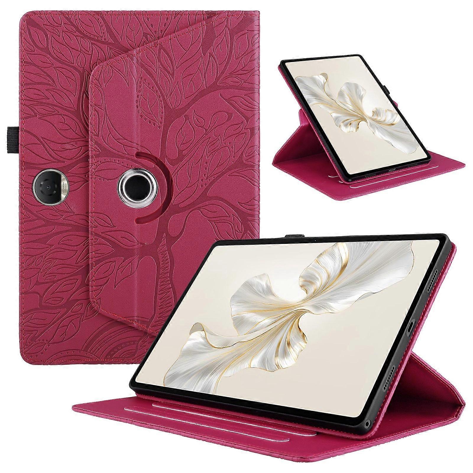 Tree Life Étui pour tablette en cuir en relief