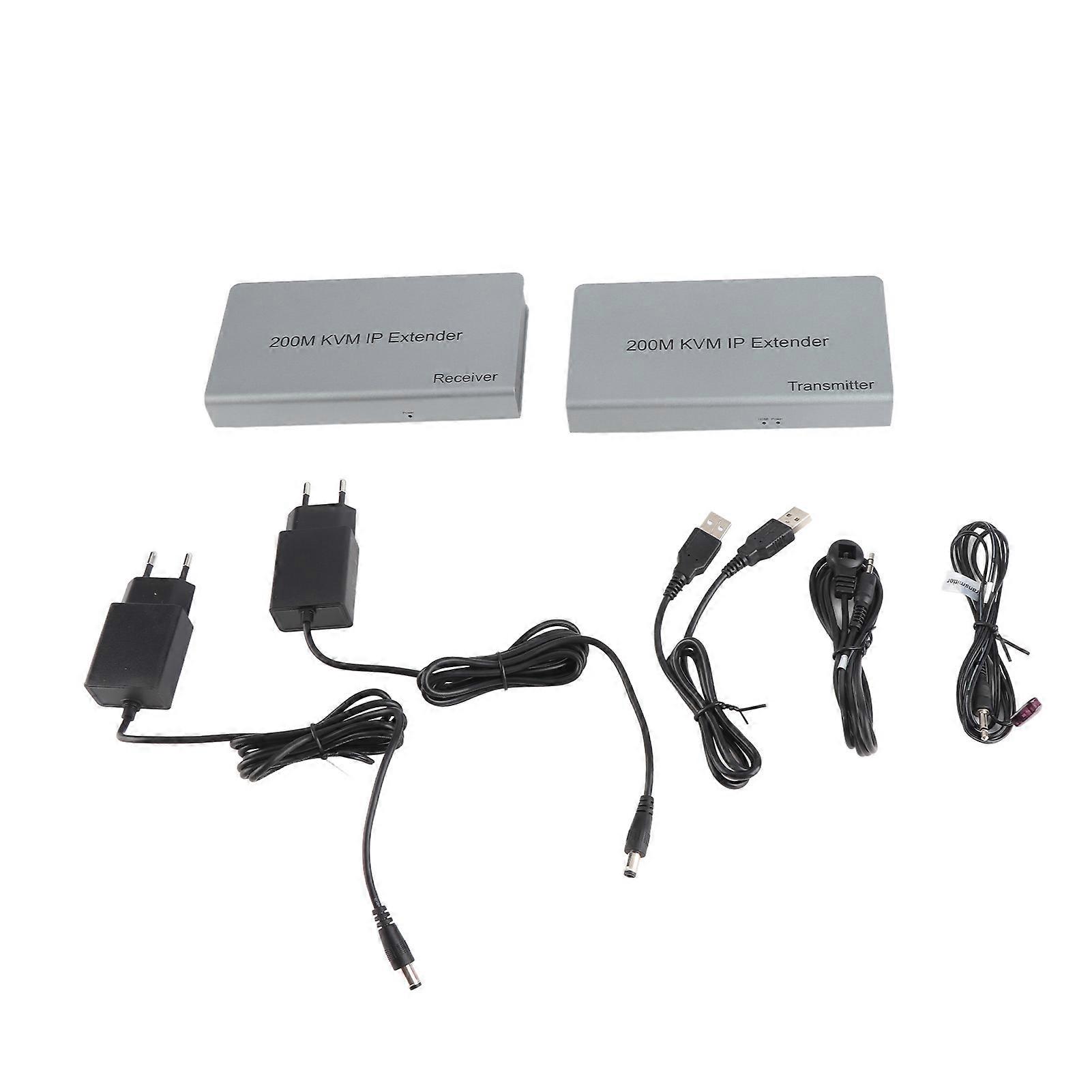 200m KVM IP RJ45 HD Multimedia Interface KVM Over IP Extender met Brede IRL TCP IPm door UTP STP voor PC