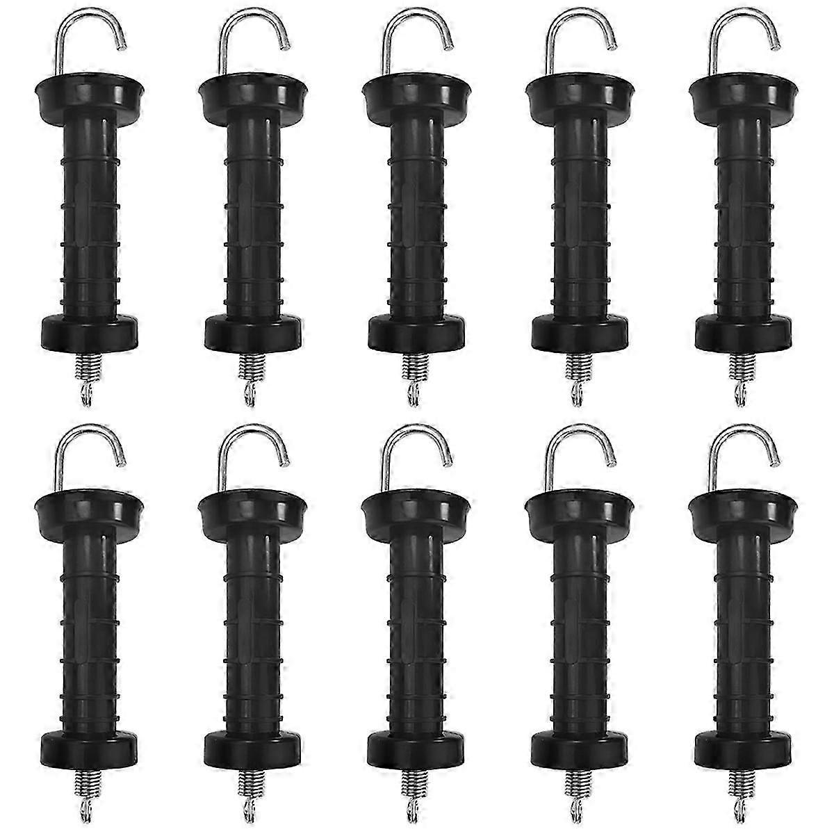 suitable for 10 PCS Gate Handle for Electric Fence, Insulated Spring Tension, Replacement Accessories for Fencing-YI WU CHUN HUI