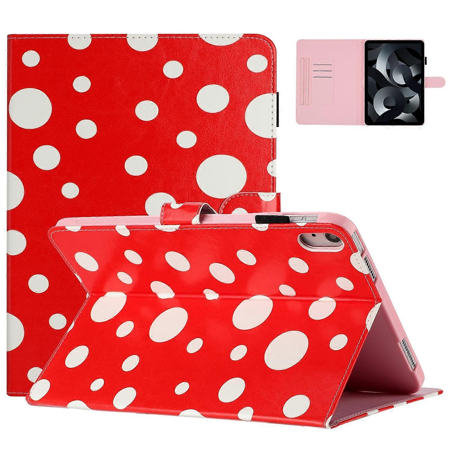 Dot Pattern Lederen Smart Tablet Hoes