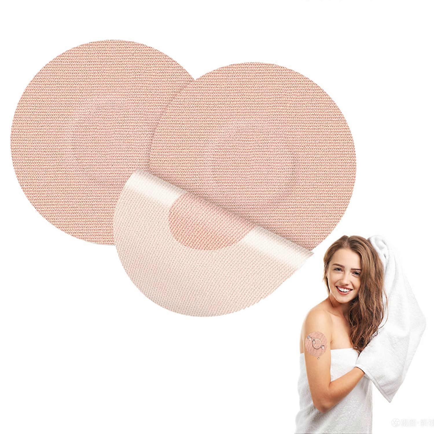 60 Pack Waterproof Sweatproof Sensor Covers for Freestyle Libre 1 2 3 Pro CGM Adhesive Patches Compatible with Dexcom Enlite Guardian Tan