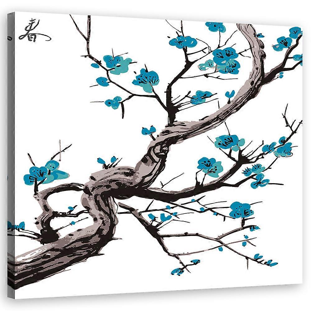 Lienzo, Naturaleza - Azul - 40x40