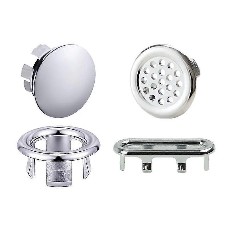 Kitchen Bathroom Basin Trim Bath Sink Hole Round Overflow Drain Cap Cover Overflow Ring Hollow Wash Basin Overflow RingCraft Pipe Cleaners