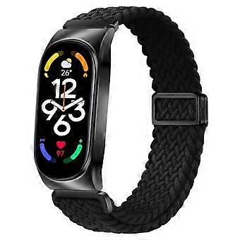 Metallram Magnetisk Spänne Nylon Flätad Elastisk Klockarmband