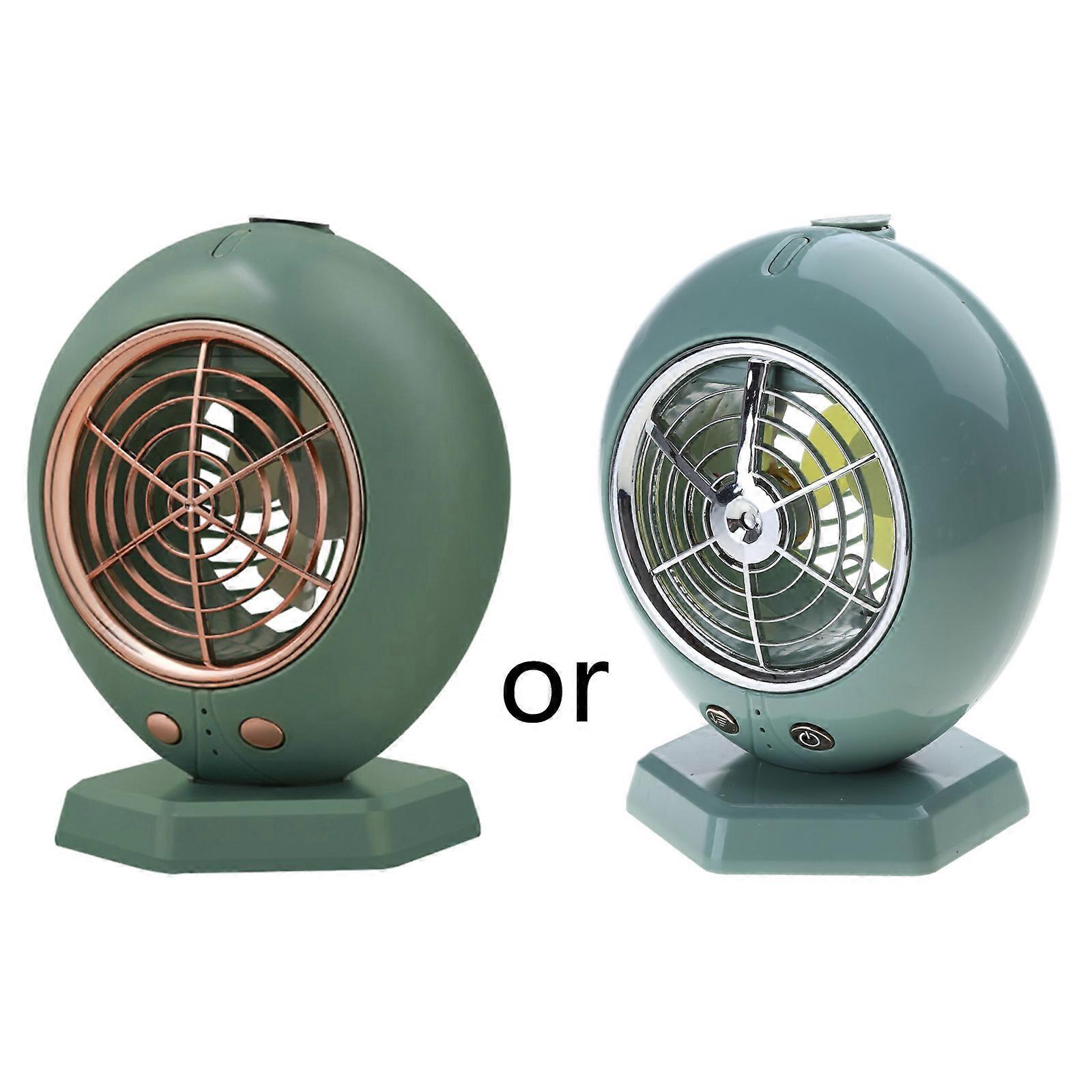 Portable Air Conditioner Fan, Rechargeable Air Cooler with Handle, Desk Cooling Fan with 3 Speeds for Room Office Dorm  white