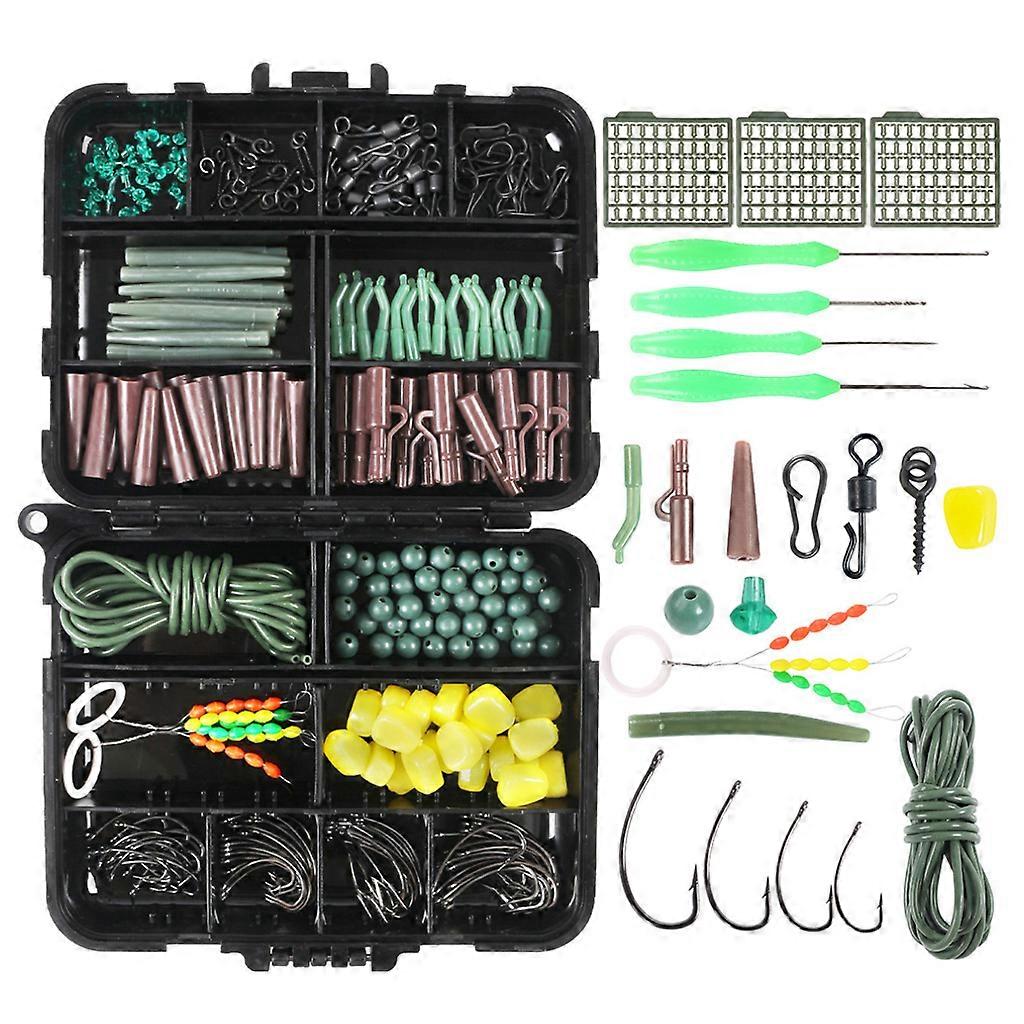 275 Pcs Fishing Accessories Kit Jig Hooks, Fishing Swivels Snaps, Sinker Slides, Fishing Accessoies/Set with Tackle Box