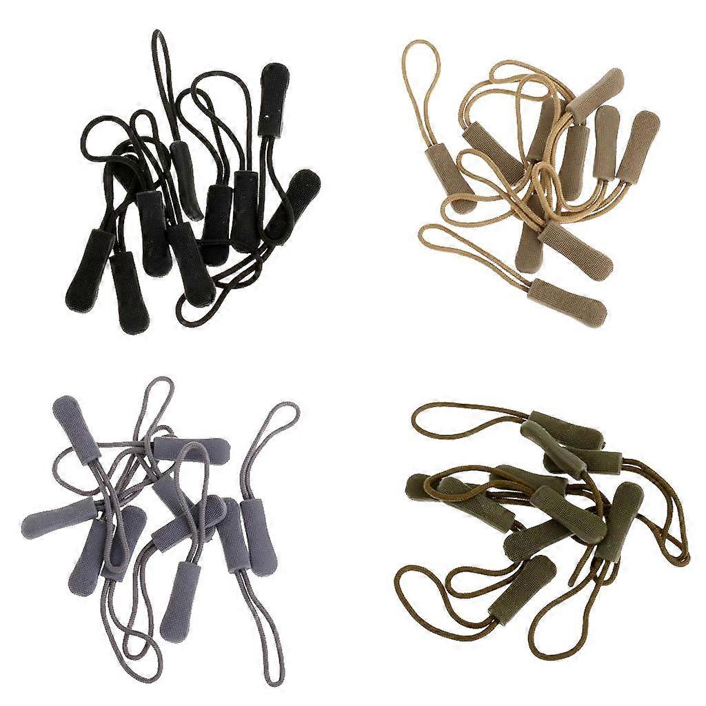 Zip Tags Cord Pulls Zipper Extension Zip Slider Replacement, Set of 40, Gold