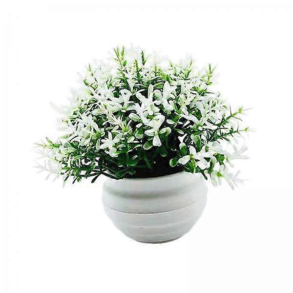 5x نبات مزيف في وعاء ، دعائم صور نباتية اصطناعية بوعاء ، نباتات مزيفة صغيرة ، فو