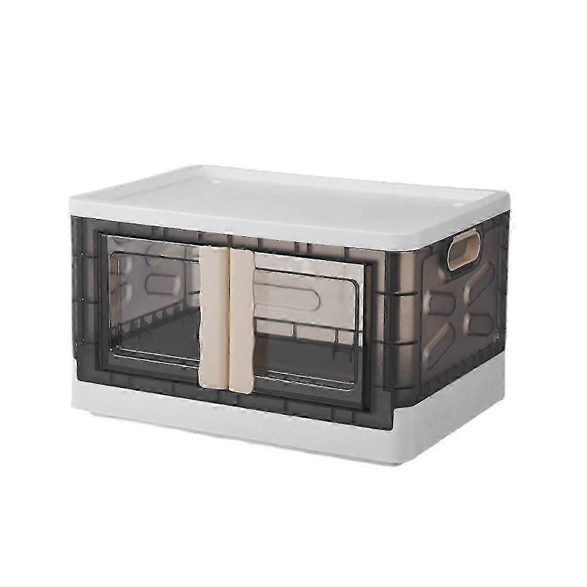 Storage Bins with Doors and Lids,Stackable Storage Bin for Closet Organizers and Storage, Storage B