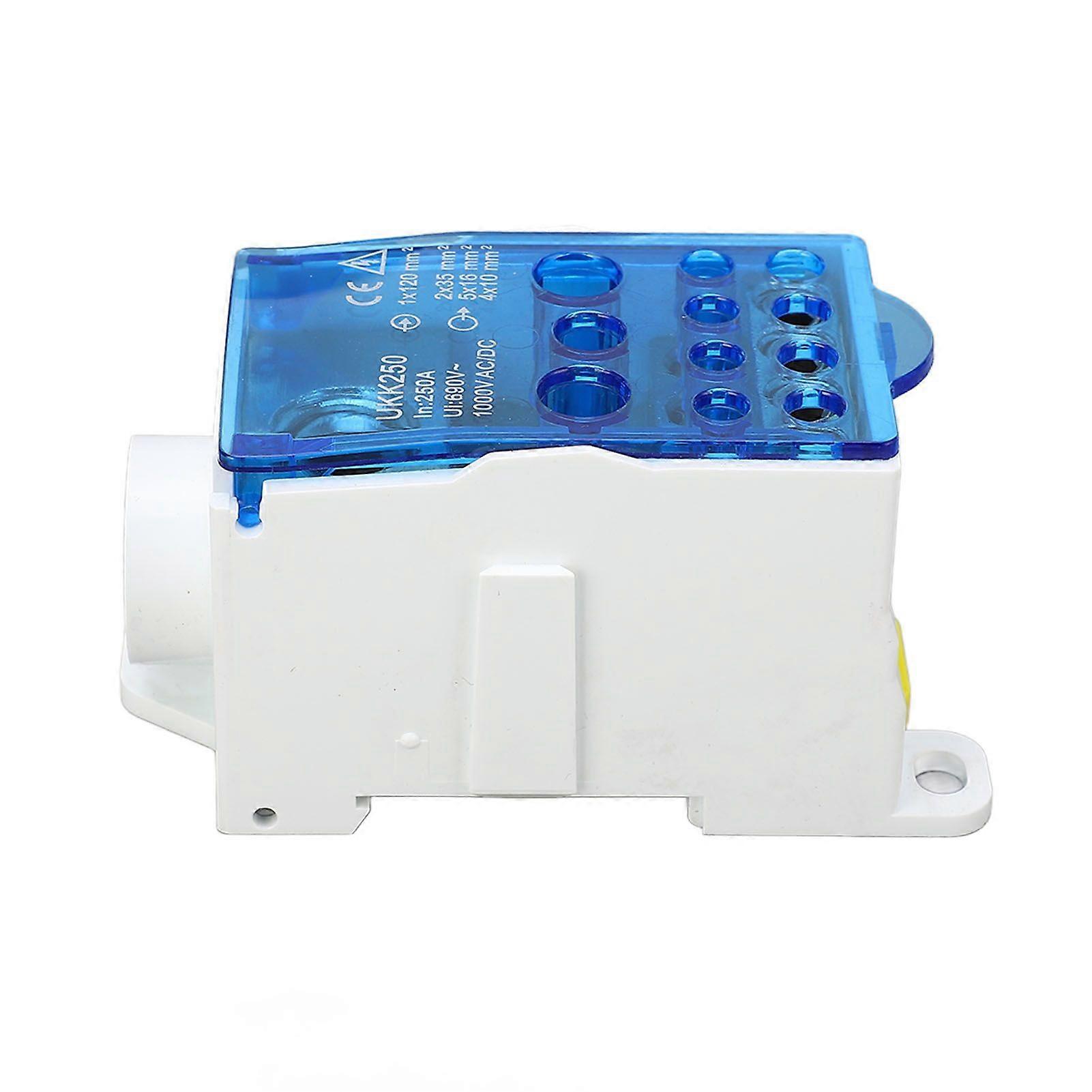 2025 Latest Model  Terminal Block Junction Box Splicing Din Rail Single Pole