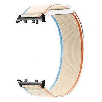 For Huawei Watch D2 Nylon Watch Strap Adjustable Replacement Wrist Band - Milk WhiteMilk WhiteMulticolor SZRH