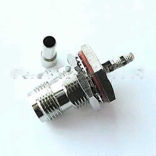 (5 Pieces/lot) TNC Crimp Jack Bulkhead Connector ORing Straight for LMR100 RG316 RG174