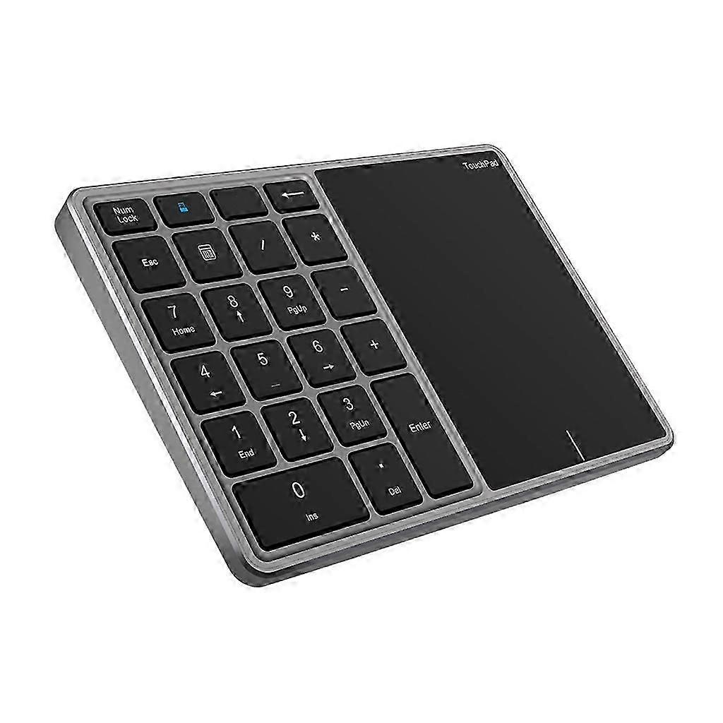 22 Keys Number Pad Financial Accounting Keyboard Bt4.2 + 2.4ghz Typec Charging Mini Keypad Touch Pad Keypad