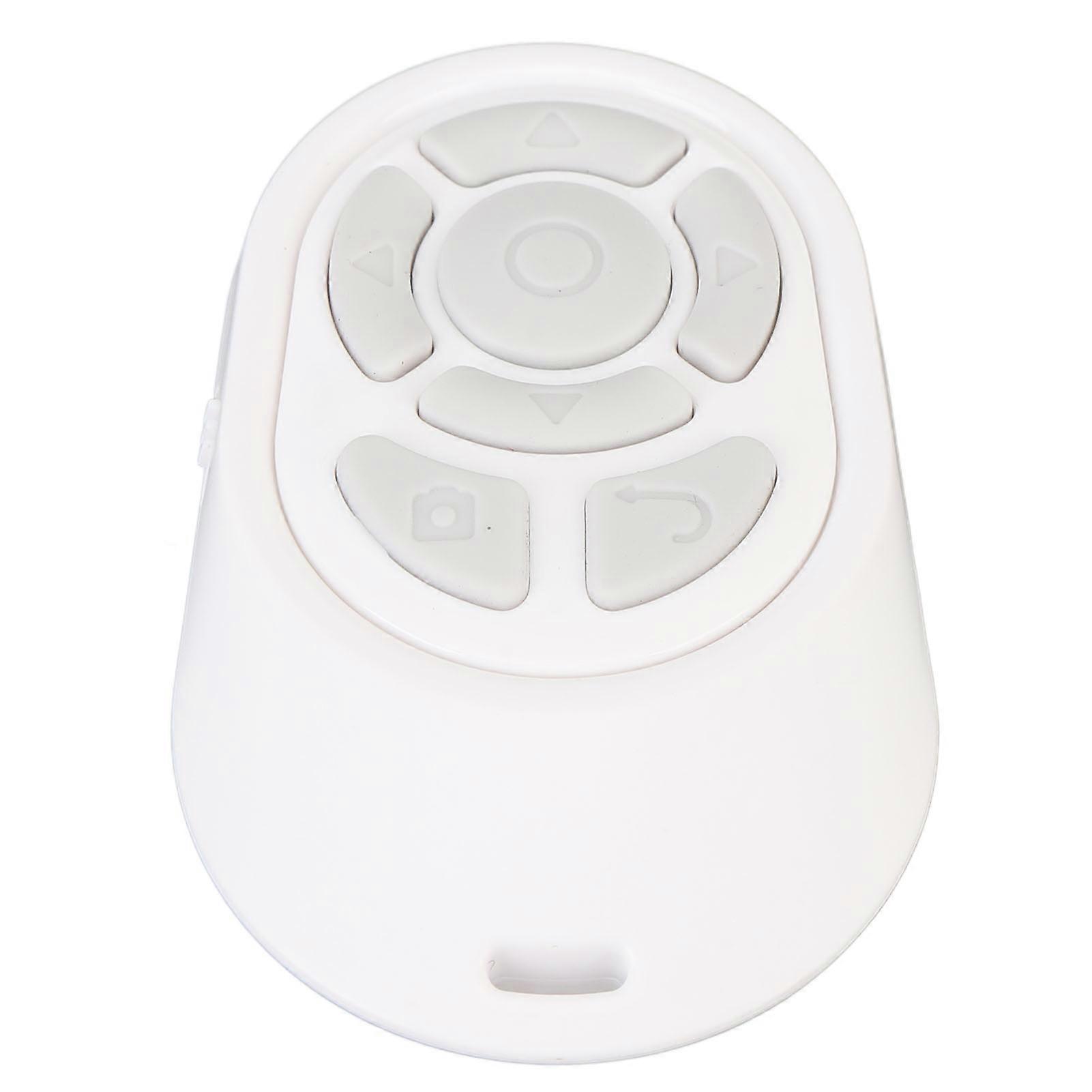 Remote Control Scrolling Ring for Short Video Smartphone and Tablet Page Turner BT5.2 Wireless Controller White 