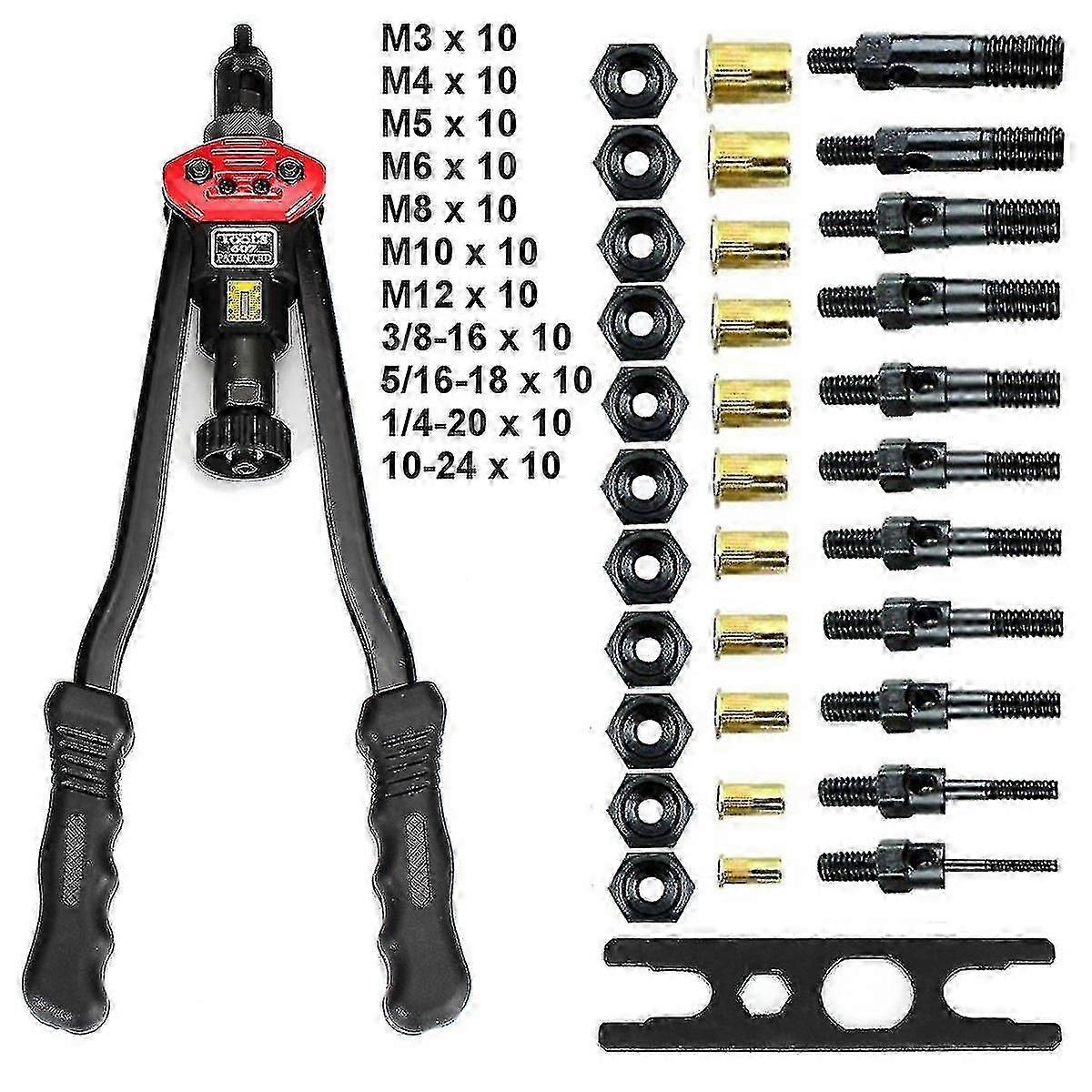 Blindmutter-Nietwerkzeug-Set für M3-M12