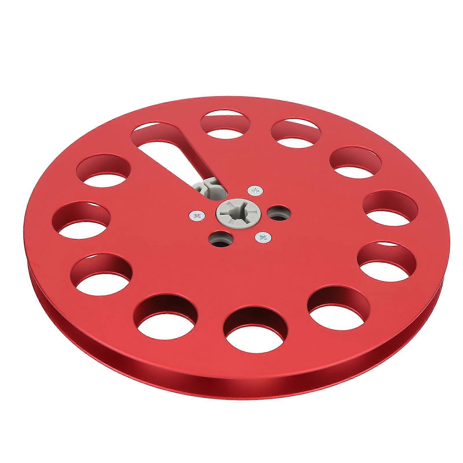 1/4 7 Inch Empty Tape Reel Aluminum Alloy Universal Open Reel Sound Tape Empty Reel for ReVox Studer Recording Red 