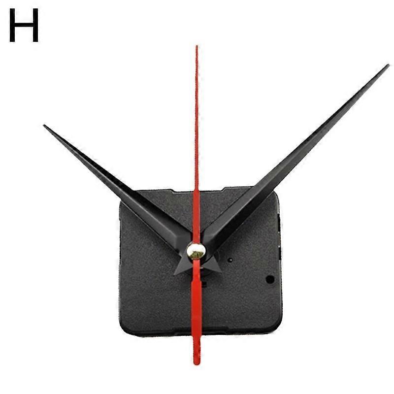 Style 8 Diamond Black (H)$Silent Wall Clock Movement Cross Stitch Clock Accessories Scanning Clock Movement with Clock Hands