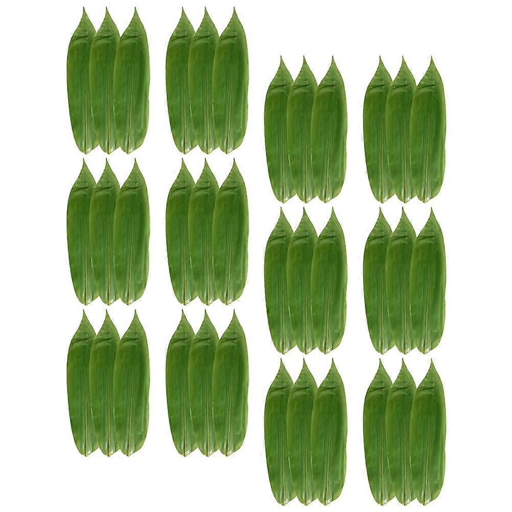 Bamboo Leaves for Sushi Decor Serving Mats for Sashimi Presentation Elegant Green Leaf Shape Decor for Japanese Cuisine Reusable and for Long Term Use