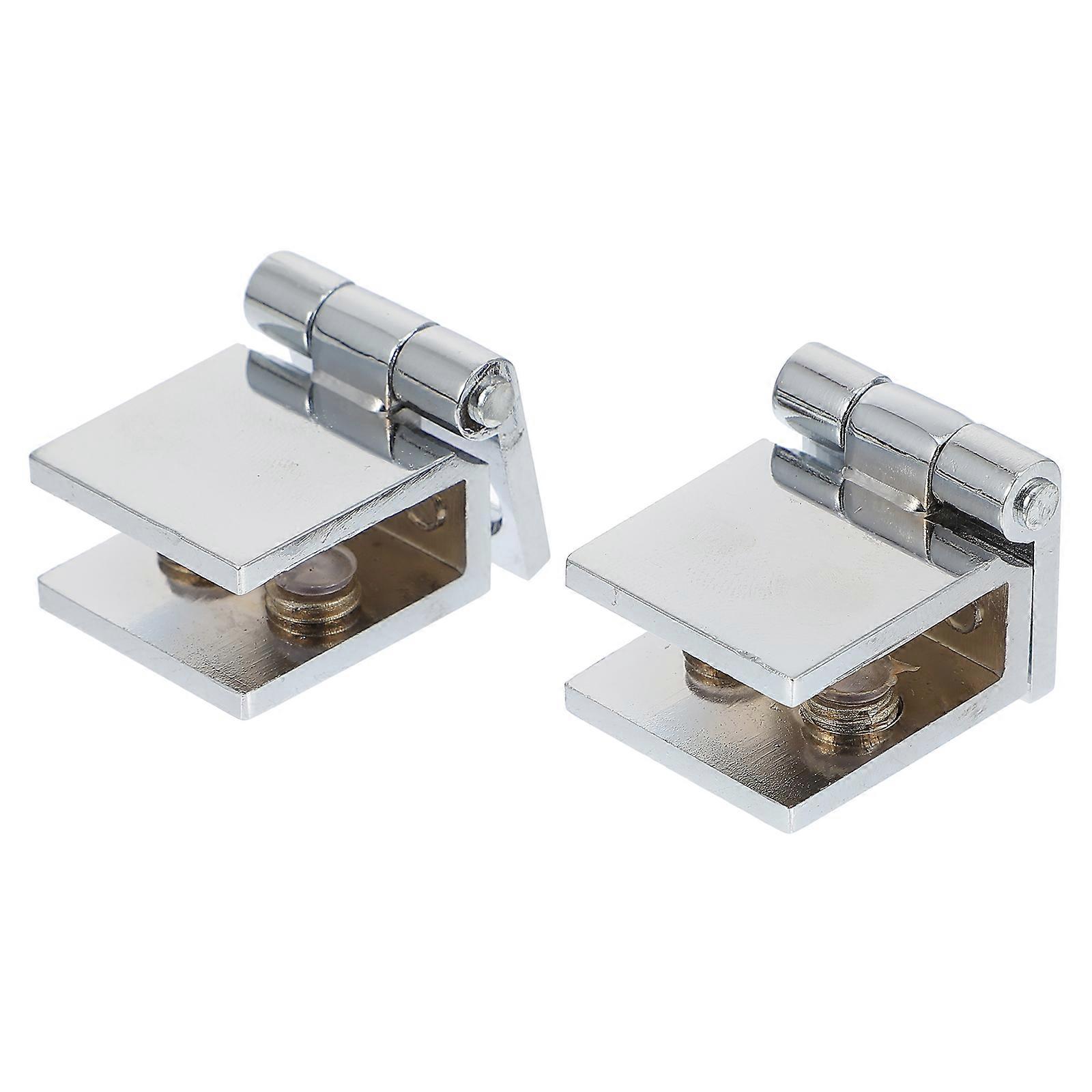 Frameless Glass Door Hinges for Cabinet, Wine Cabinet & Display Cabinet – Durable Zinc Alloy, Easy Installation, Smooth Opening & Closing Mechanism