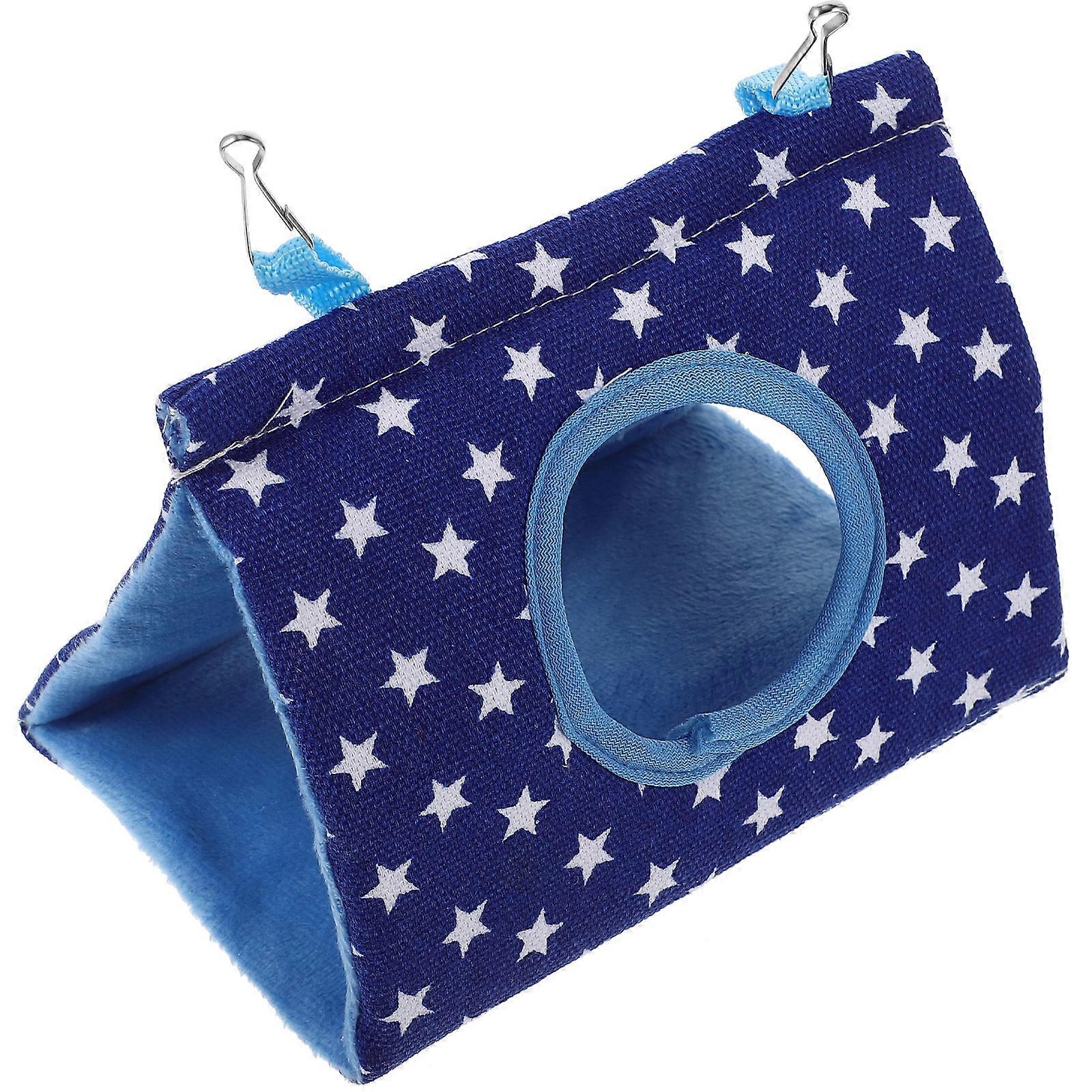 Hanging Hammock Nest Bed for Small Birds – Plush Parrot Bed with Round Cozy Shelter for Cockatiels, Parakeets, Canaries and Budgies – Comfortable