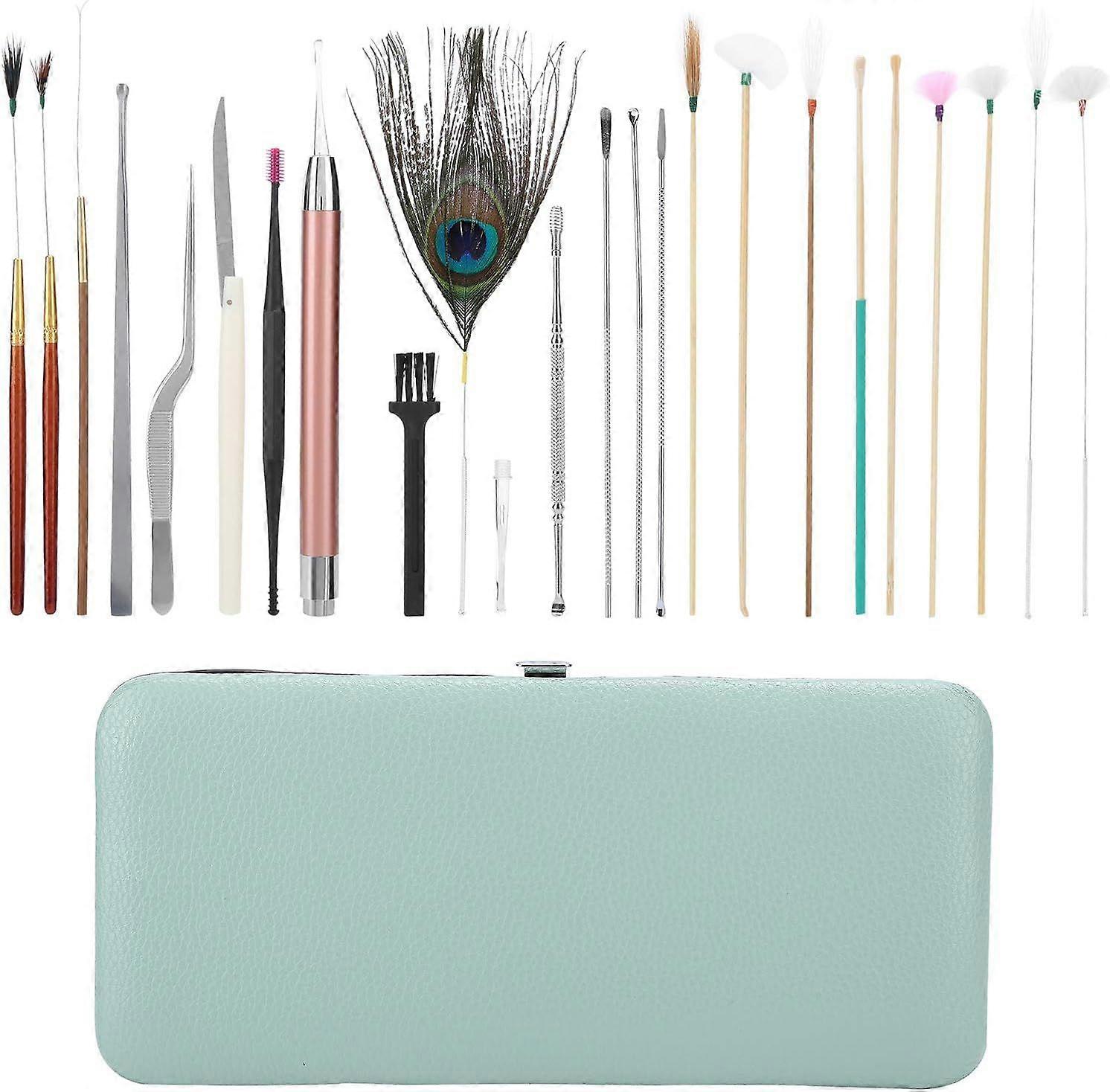 Ear Wax Removal Tool, 23psc Spiral Ear Pick Sets Double Ended Ear Scoop Spoon Ear Care Sup