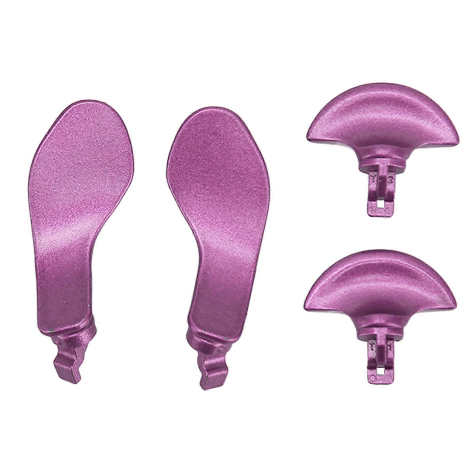Lot de 4 boutons arrière de rechange professionnels en métal pour manette PS5 Edge, violet