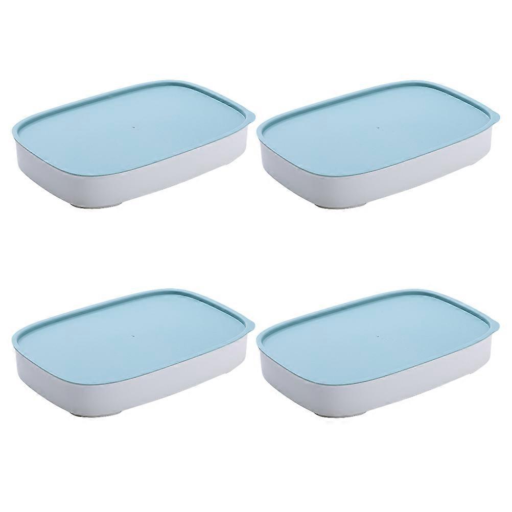 Food Containers With Lids Airtight Sealed Lunch Boxes Food Preservation For School Use 4Pcs