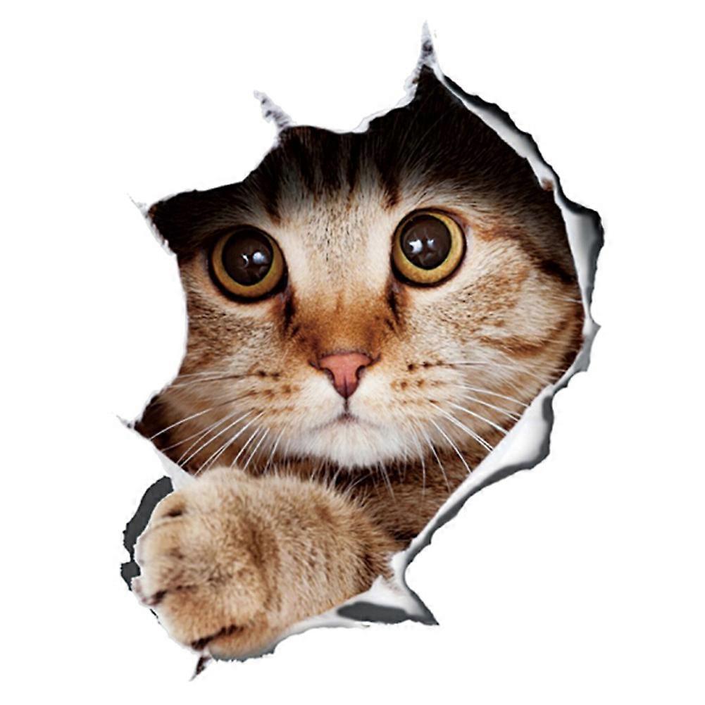 3D Stereo Car Sticker Kitten Pattern 13 x 18cm