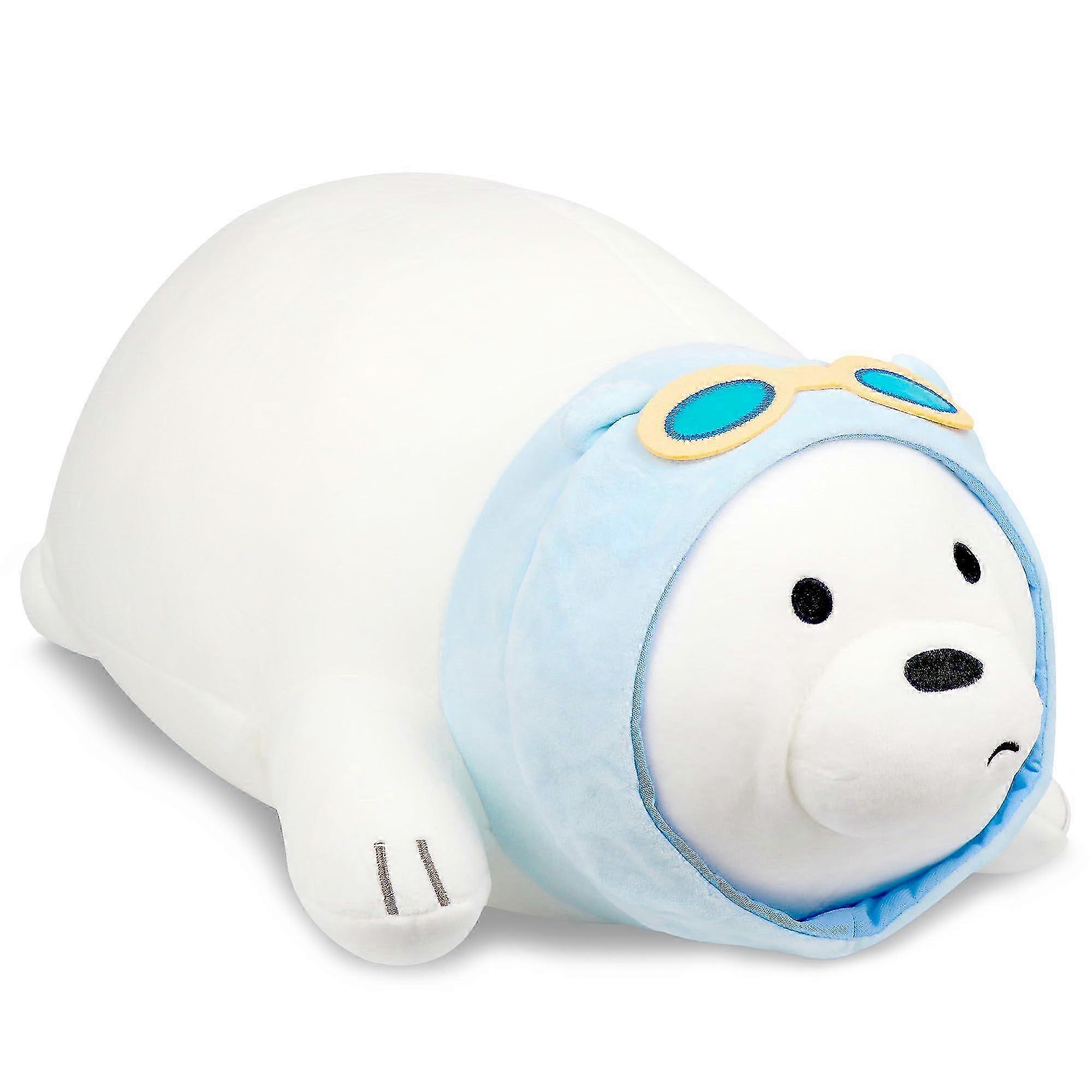 27.5 بوصة مرجحة محشوة حيوانية الدب القطبي مثالية لهدية عيد الأم